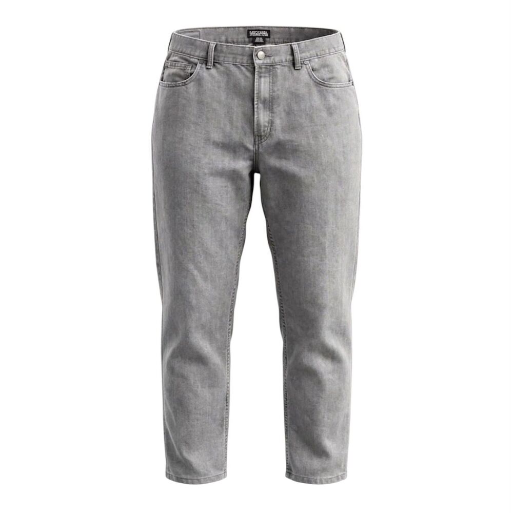 Michael Kors Cropped Straight-Leg Jeans - Light Gray M